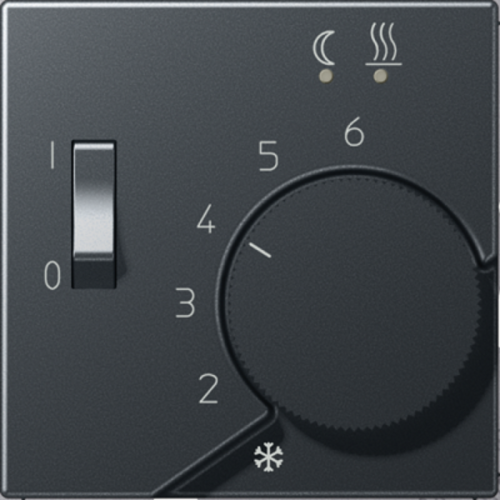 Лицевая панель Jung EcoProfi для терморегулятора антрацит картинка